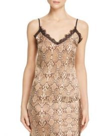 Anine Bing Snakeskin-Printed Silk Camisole Top Women - Bloomingdale s at Bloomingdales