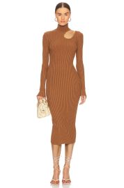 Anine Bing Victoria Cut Out Midi Dress at Revolve