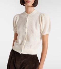 Anisa alpaca and wool-blend cardigan in white - Doen at Mytheresa