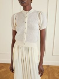 Anisa gathered alpaca-blend cardigan at Net a Porter