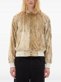 Ann Demeulemeester Esko slim-fit Bomber Jacket Neutrals at Farfetch
