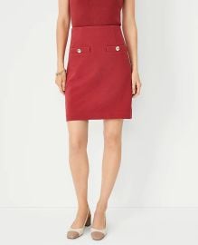 Ann Taylor Button Pocket A Line Skirt at Ann Taylor