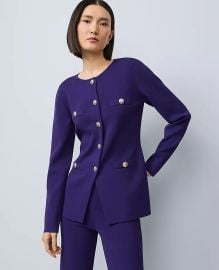 Ann Taylor Crew Neck Cardigan at Ann Taylor