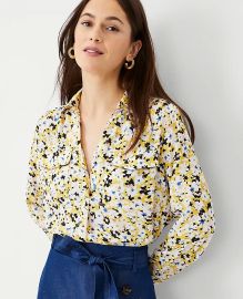 Ann Taylor Floral Camp Shirt at Ann Taylor