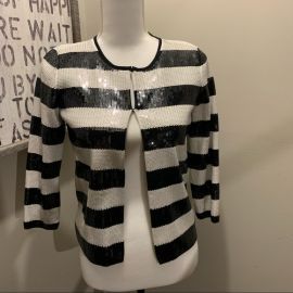 Ann Taylor Jackets amp Coats Ann Taylor Sequin Striped Jacket Poshmark at Poshmark