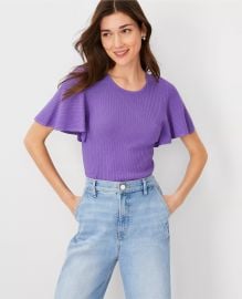 Ann Taylor Lightweight Flare Sleeve Sweater at Ann Taylor