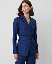 Ann Taylor Linen Blend Safari Jacket at Ann Taylor