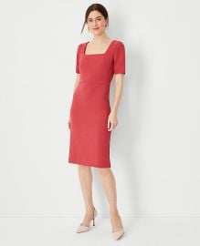 Ann Taylor Scoop Neck Short Sleeve Sheath Dress at Ann Taylor