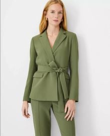 Ann Taylor The Belted Blazer in Crepe at Ann Taylor