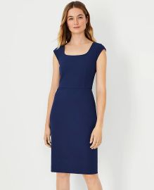 Ann Taylor The Scoop Neck Zip Pocket Dress in Bi Stretch at Ann Taylor