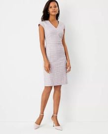 Ann Taylor The V Neck Dress in Plaid at Ann Taylor