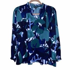 Ann Taylor Tops Euc Ann Taylor Abstract Tree Print Long Sleeve Blouse Poshmark at Poshmark