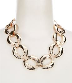 Anna Ava Oversized Link Statement Necklace at Dillards