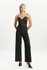 Anna High Waist Pant In Black Stripe | Bardot at Bardot