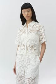 Annaelle Cotton Lace Top at Simkhai
