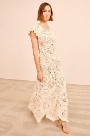 Annalisa Hand Crochet Dress - Cowrie - Ulla Johnson at Ulla Johnson