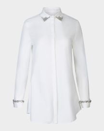 Anne Fontaine Philomne Crystal-Embellished Shirt at Neiman Marcus