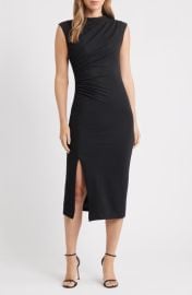 Anne Klein Cowl Neck Sleeveless Midi Dress at Nordstrom