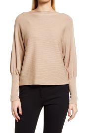 Anne Klein Dolman Sleeve Sweater in Latte  at Nordstrom