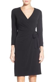 Anne Klein Faux Wrap Jersey Dress at Nordstrom