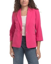Anne Klein Notch Collar Jacket With Rolled Sleeves at TJ Maxx