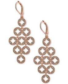 Anne Klein Pave Chandelier Earrings at Macys