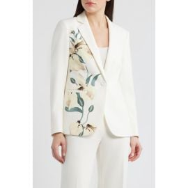 Anne Klein Placed Print Tailored Jacket at Nordstrom