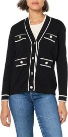 Anne Klein Tipped Pockets Cardigan at Amazon