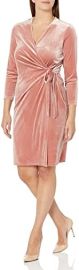 Anne Klein Women39s Velvet Classic Wrap Dress at Womens Clothing store at Amazon