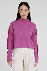 Annie Cashmere Cropped Sweater Violet Chan Luu at Chan Luu