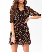 Annie's black floral dress at Forever 21