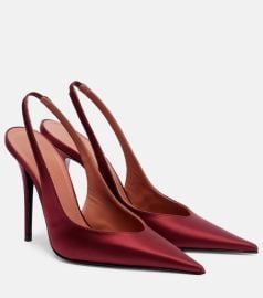 Anok 105 satin slingback pumps at Mytheresa