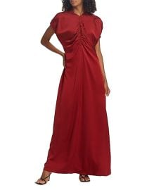 Anonlychild Maria Silk Ruched Maxi Dress at Saks Fifth Avenue