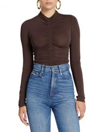 Ansel Ruched Long-Sleeve Top by A.L.C. at Neiman Marcus