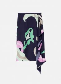 Ant Farm Print Asymmetrical Skirt at Tibi