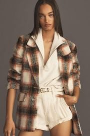 Anthropologie Brushed Plaid Blazer at Anthropologie