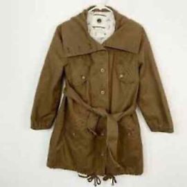 Anthropologie Daughters of the Liberation Brown Trench Coat Vintage Look eBay at eBay