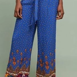 Anthropologie Pants amp Jumpsuits Nwt Anthropologie Printed Wideleg Trousers Floral Pants Size Poshmark at Poshmark