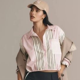 Anthropologie Tops Anthropologie Drawstring Buttondown Top Poshmark at Poshmark