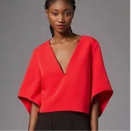 Anthropologie Tops The Veronica Cape Blouse By Mare Mare X Anthropologie Poshmark at Poshmark