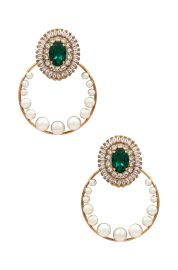 Anton Heunis Gem Cluster Hoop Earrings at Revolve