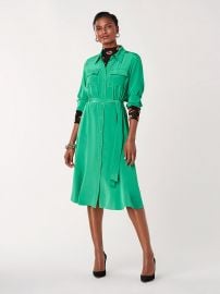 Antonette Midi Shirt Dress at DvF