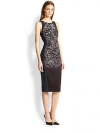 Antonio Berardi - Blocked Metallic-Print Dress at Saks Fifth Avenue