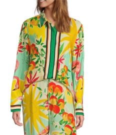 Antonio Melani Polina Fruit Print Coordinating Linen Button Down Blouse Dillardx27s at Dillards