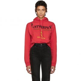 Antwerp Fitted Cut Up Hoodie by Vetements at SSENSE