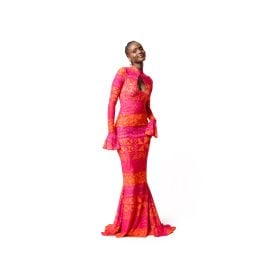 Anu Pink Mermaid Maxi Dress at Wolf & Badger