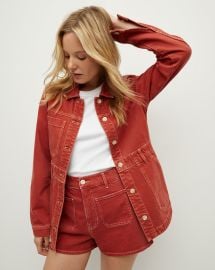 Anzu Jacket in Brick Red at Veronica Beard