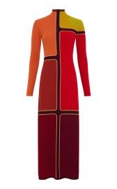 Apollonis Colorblock Wool-Cashmere Maxi Dress By Gabriela Hearst at Moda Operandi