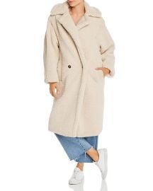 Apparis Daryna Double Breasted Sherpa Coat at Bloomingdales