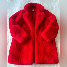 Apparis Jackets amp Coats Apparis Faux Fur Red Teddy Coat Poshmark at Poshmark